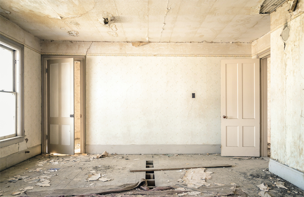 Bild von arbeiten während einer Haussanierung