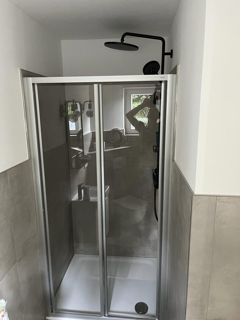 Der neue Duschbereich